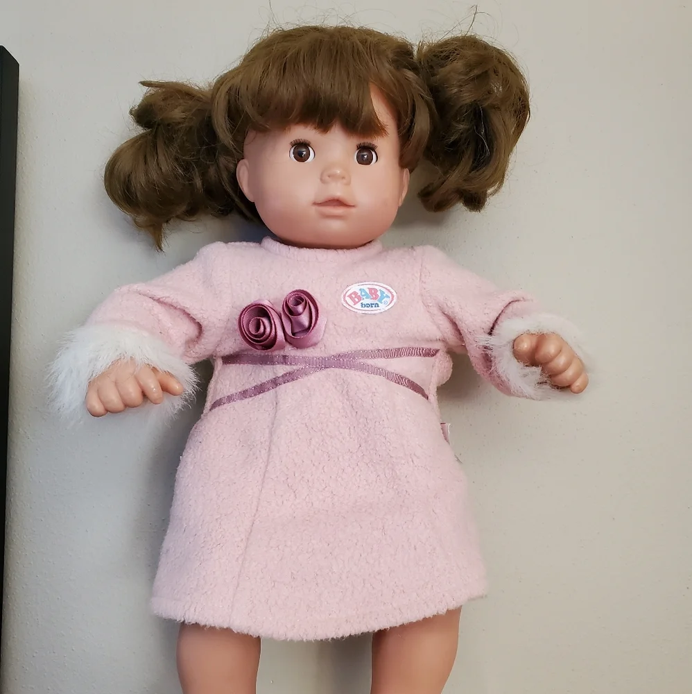 Gotz Doll Brown Hair Pigtails 16